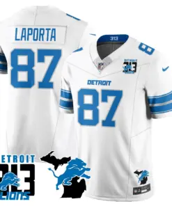Aidan Hutchinson Detroit Lions Nike 313 King of the North Stitched Jersey - Black - Image 38