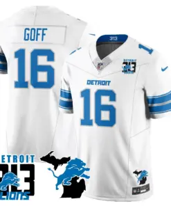 Aidan Hutchinson Detroit Lions Nike 313 King of the North Stitched Jersey - Black - Image 36