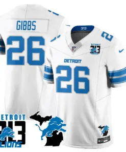 Aidan Hutchinson Detroit Lions Nike 313 King of the North Stitched Jersey - Black - Image 35