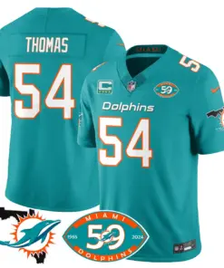 Miami Dolphins Nike 1965 Stitched Jersey - The Dophins Jersey All Stitched - Aqua - Image 10