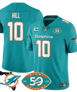 Miami Dolphins Nike 1965 Stitched Jersey - The Dophins Jersey All Stitched - Aqua - Image 8