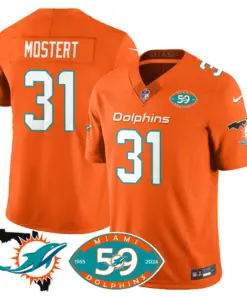 Miami Dolphins Nike 1965 Stitched Jersey - The Dophins Jersey All Stitched - Aqua - Image 19