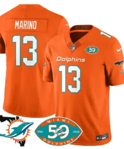Miami Dolphins Nike 1965 Stitched Jersey - The Dophins Jersey All Stitched - Aqua - Image 18