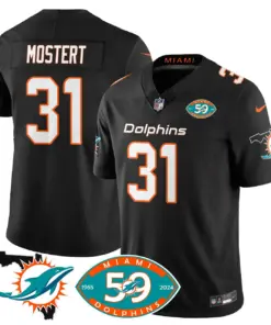Miami Dolphins Nike 1965 Stitched Jersey - The Dophins Jersey All Stitched - Aqua - Image 26