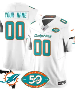 Miami Dolphins Nike 1965 Custom Stitched Jersey - The Dophins Jersey All Stitched - Black - Image 6