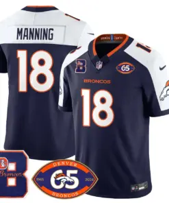 Denver Broncos Nike 1959 Stitched Jersey - The Broncos Jersey All Stitched - Navy - Image 5