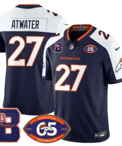 Alternative view of Denver Broncos Nike 1959 Stitched Jersey - The Broncos Jersey All Stitched - Navy