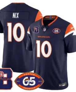 Denver Broncos Nike 1959 Stitched Jersey - The Broncos Jersey All Stitched - Navy - Image 14