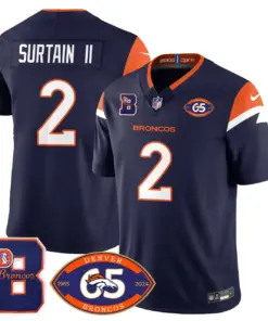 Denver Broncos Nike 1959 Stitched Jersey - The Broncos Jersey All Stitched - Navy - Image 15