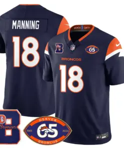 Denver Broncos Nike 1959 Stitched Jersey - The Broncos Jersey All Stitched - Navy - Image 13