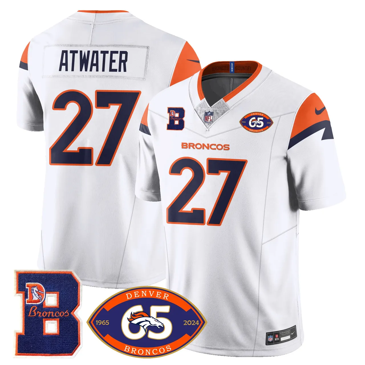 Denver Broncos Nike 1959 Stitched Jersey - The Broncos Jersey All Stitched - Navy - Image 34