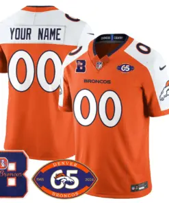 Alternative view of Denver Broncos Nike 1959 Custom Stitched Jersey - The Broncos Jersey All Stitched - Navy