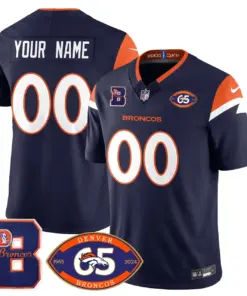 Denver Broncos Nike 1959 Custom Stitched Jersey - The Broncos Jersey All Stitched - Navy