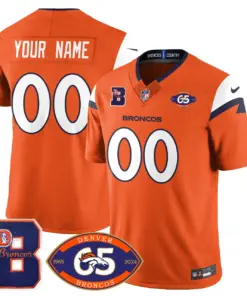 Denver Broncos Nike 1959 Custom Stitched Jersey - The Broncos Jersey All Stitched - Navy - Image 4
