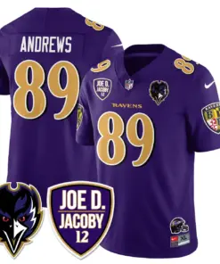 Baltimore Ravens Nike 2024 Rising Vapor Limited Stitched Jersey - Purple - Image 9