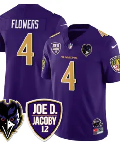 Baltimore Ravens Nike 2024 Rising Vapor Limited Stitched Jersey - Purple - Image 17