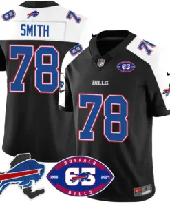 Buffalo Bills Nike 1959 Stitched Jersey - The Bills Jersey All Stitched - Black - Image 5