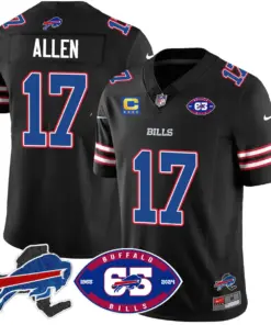 Buffalo Bills Nike 1959 Stitched Jersey - The Bills Jersey All Stitched - Black - Image 15