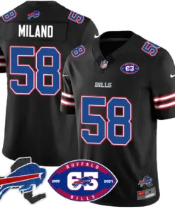 Buffalo Bills Nike 1959 Stitched Jersey - The Bills Jersey All Stitched - Black - Image 18