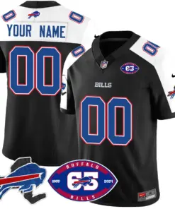 Buffalo Bills Nike 1959 Custom Stitched Jersey - The Bills Jersey All Stitched - Black