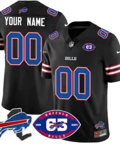 Alternative view of Buffalo Bills Nike 1959 Custom Stitched Jersey - The Bills Jersey All Stitched - Black