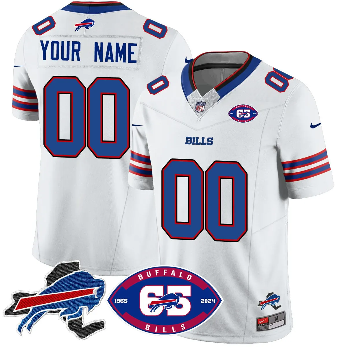 Buffalo Bills Nike 1959 Custom Stitched Jersey - The Bills Jersey All Stitched - Black - Image 6