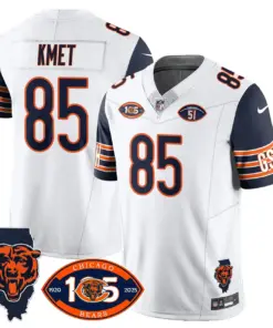 Chicago Bears Nike 1920 Stitched Jersey - The Bears Jersey All Stitched - White - Image 3