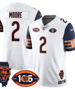 Chicago Bears Nike 1920 Stitched Jersey - The Bears Jersey All Stitched - White - Image 4