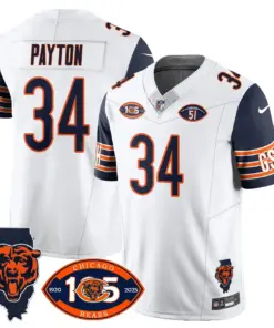 Chicago Bears Nike 1920 Stitched Jersey - The Bears Jersey All Stitched - White - Image 5