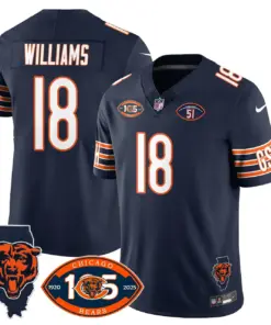 Chicago Bears Nike 1920 Stitched Jersey - The Bears Jersey All Stitched - White - Image 14