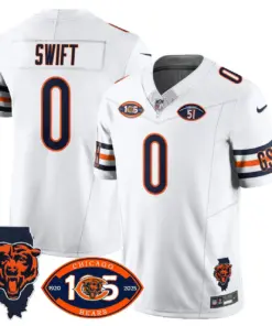 Chicago Bears Nike 1920 Stitched Jersey - The Bears Jersey All Stitched - White - Image 27