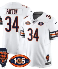 Chicago Bears Nike 1920 Stitched Jersey - The Bears Jersey All Stitched - White - Image 26