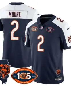 Chicago Bears Nike 1920 Stitched Jersey - The Bears Jersey All Stitched - White - Image 33