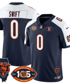 Chicago Bears Nike 1920 Stitched Jersey - The Bears Jersey All Stitched - White - Image 30