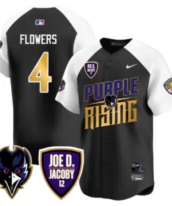 Baltimore Ravens Nike 2024 Rising Vapor Limited Stitched Jersey - Black - Image 4
