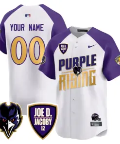 Baltimore Ravens Nike 2024 Rising Vapor Custom Limited Stitched Jersey - Black - Image 3