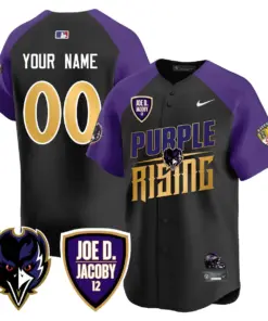 Baltimore Ravens Nike 2024 Rising Vapor Custom Limited Stitched Jersey - Black