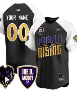 Baltimore Ravens Nike 2024 Rising Vapor Custom Limited Stitched Jersey - Black - Image 5