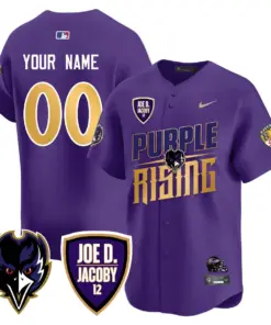 Baltimore Ravens Nike 2024 Rising Vapor Custom Limited Stitched Jersey - Black - Image 7