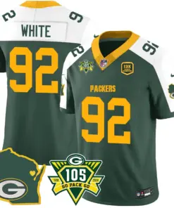 Green Bay Packers Nike 1919 Stitched Jersey - The Packers Jersey All Stitched - Kelly Green - Image 7
