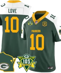 Green Bay Packers Nike 1919 Stitched Jersey - The Packers Jersey All Stitched - Kelly Green