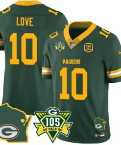 Green Bay Packers Nike 1919 Stitched Jersey - The Packers Jersey All Stitched - Kelly Green - Image 26