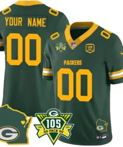 Green Bay Packers Nike 1919 Custom Stitched Jersey - The Packers Jersey All Stitched - Black - Image 4