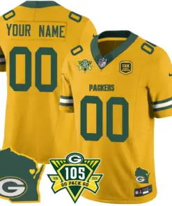 Green Bay Packers Nike 1919 Custom Stitched Jersey - The Packers Jersey All Stitched - Black - Image 3