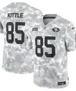 George Kittle San Francisco 49ers Nike 2024 Salute to Service Stitched Jersey - Gray