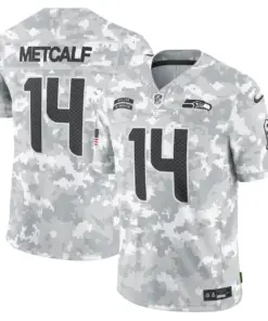 DK Metcalf Seattle Seahawks Nike 2024 Salute to Service Stitched Jersey - Grey