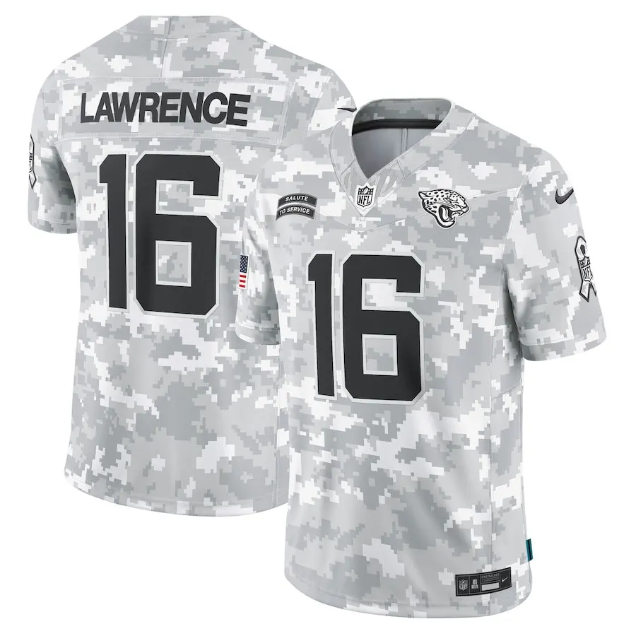 Trevor Lawrence Jacksonville Jaguars Nike 2024 Salute to Service Stitched Jersey - White