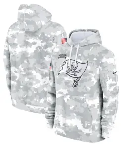 Tampa Bay Buccaneers Nike 2024 Salute to Service Pullover Hoodie - Arctic Camo