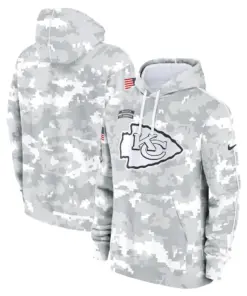 Kansas City Chiefs Nike 2024 Salute to Service Pullover Hoodie - Arctic Camo