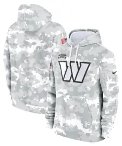 Washington Commanders Nike 2024 Salute to Service Pullover Hoodie - Arctic Camo